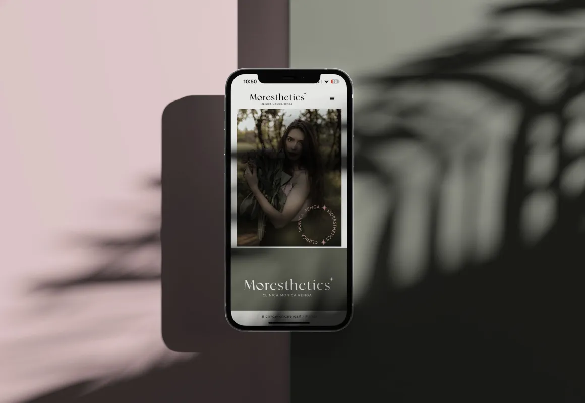 Moresthetics — Clinica medica estetica: l'identità su mobile