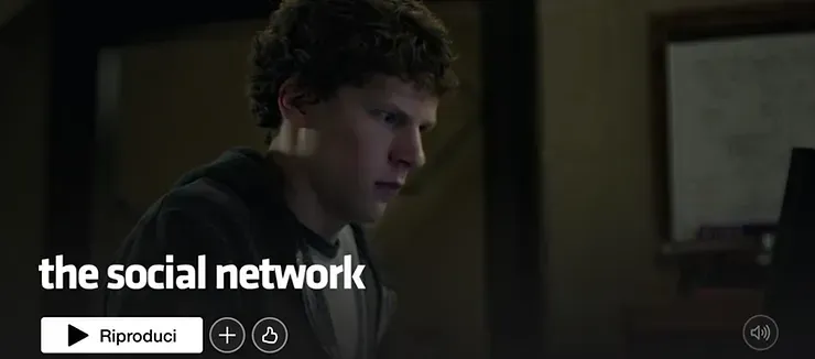 The Social Network poster, film on the birth of Facebook and Mark Zuckerberg