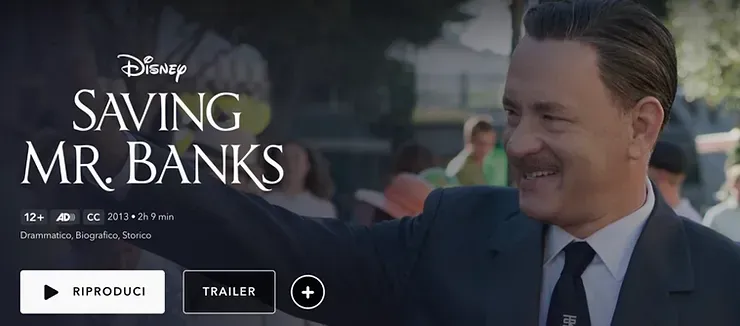 Saving Mr Banks poster, film about the Walt Disney and P.L. Travers negotiation