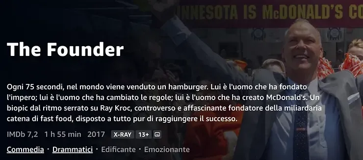 The Founder poster, film about Ray Kroc and the birth of McDonald's